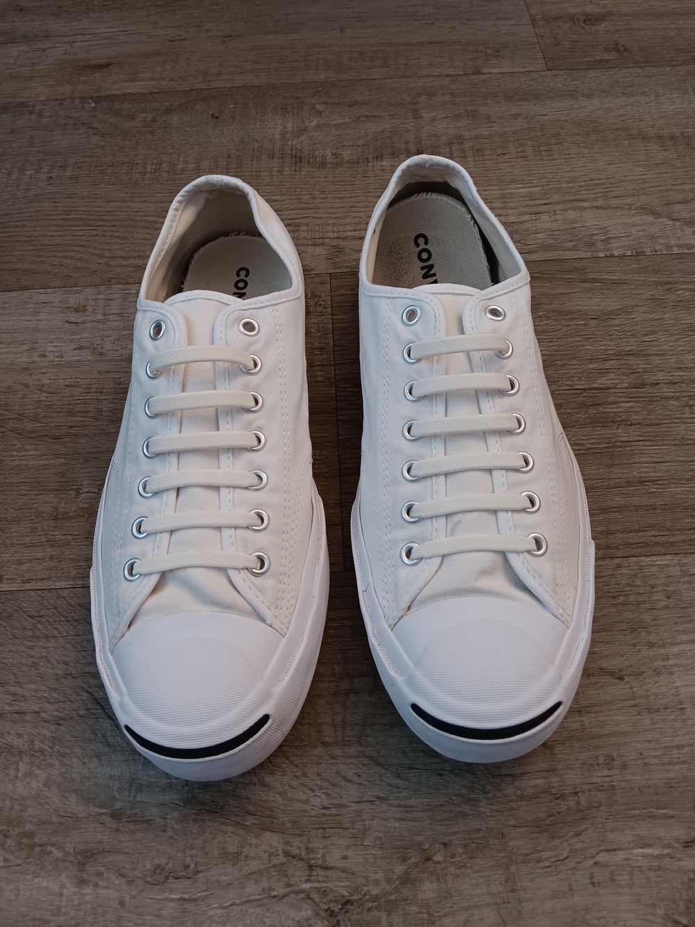 Converse Jack Purcell White Low-Top Canvas Sneakers Men's Size 11